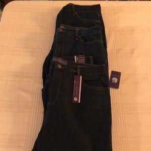 Lot 3 pairs of Jeans Gloria Vanderbilt Amanda 14P 1 NWT 2 EUC Dark Blue